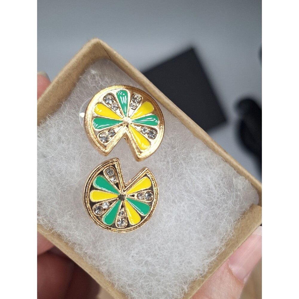 Citrus Lemon Lime Stud Earrings